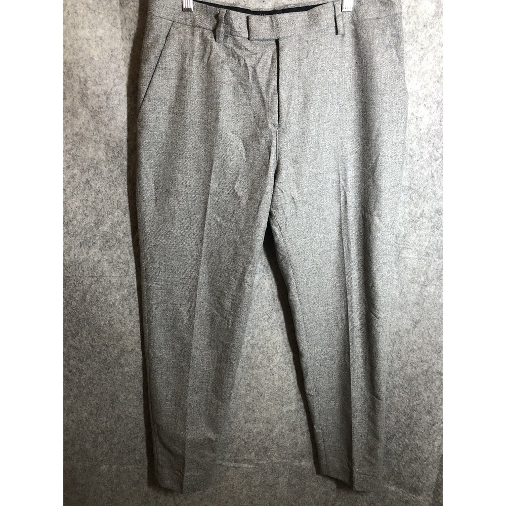 Ted Baker London Pants Men 32R Gray Wool Dress Classic Slacks